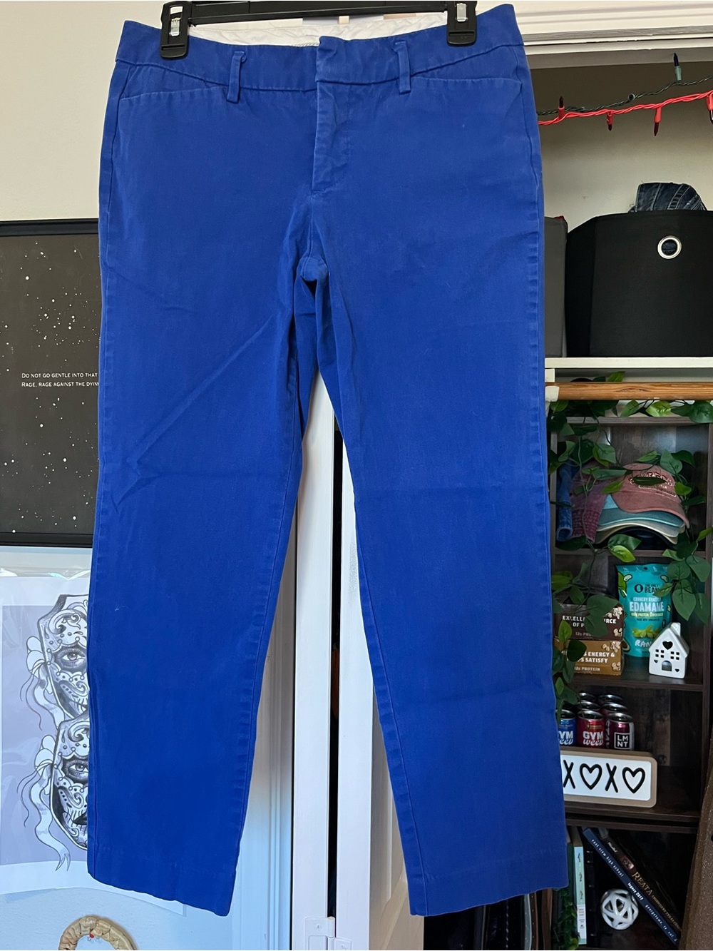 Ana Brand Women’s Royal Blue Straight-Leg Business Work Pants in Size 2